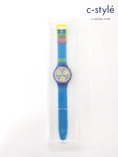 SWATCH スウォッチ クォーツ CHRONO クロノ ブルー SCN 404 COOL PACK クールパック