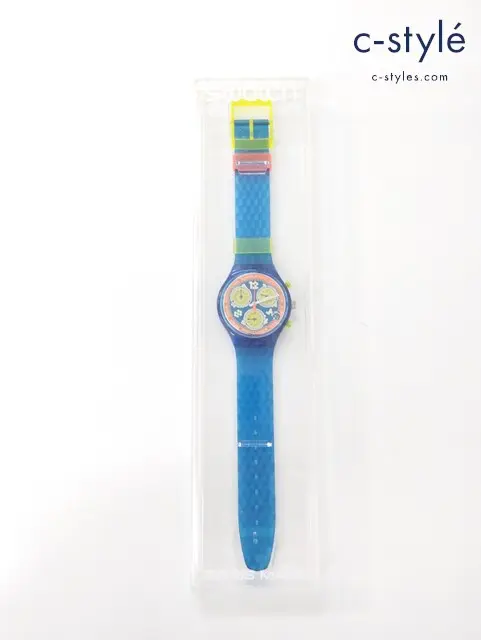 SWATCH スウォッチ クォーツ CHRONO クロノ ブルー SCN 404 COOL PACK クールパック
