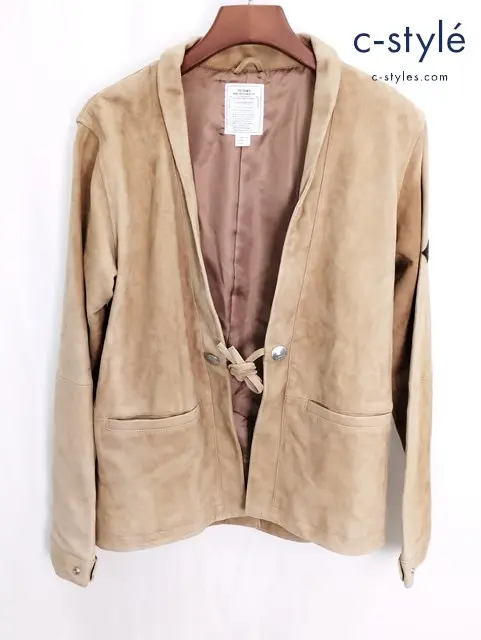 THE CRIME クライミー レザージャケット M ベージュ C1K1-JK10 ヤギ革