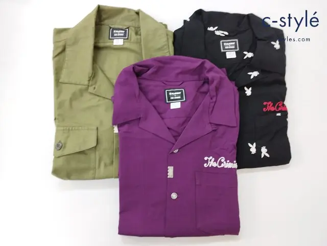 THE CRIME × PLAY BOY シャツ M ミリタリー クライミー プレイボーイ 総柄 半袖 計3点