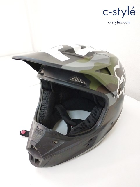 FOX フォックス フルフェイス オフロードヘルメット XL グリーン系　2025年7月製造 迷彩 バイク用品