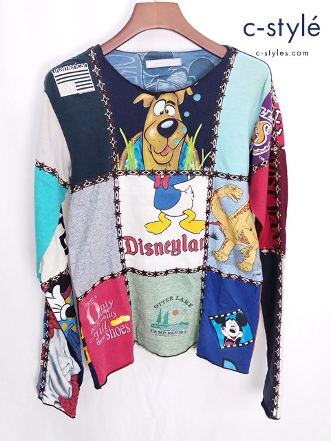 NUMBER (N)INE ナンバーナイン Tシャツ 3 マルチカラー ディズニーパッチワーク L/S ミッキー