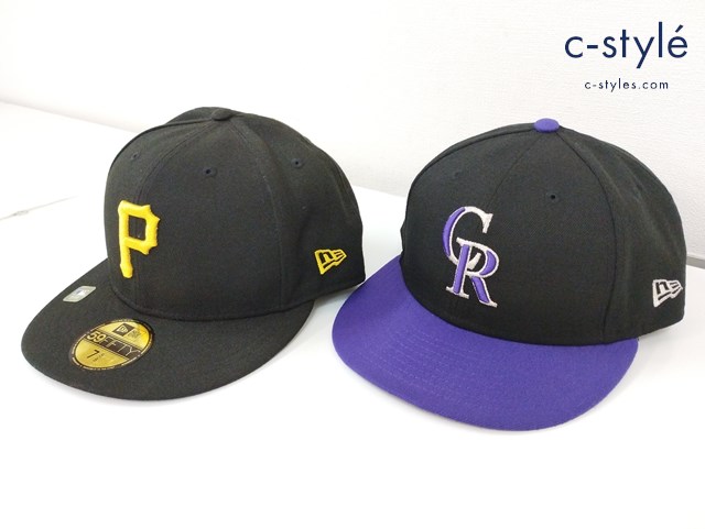 NEW ERA ニューエラ キャップ 7 5/8 ブラック 59FIFTY MLB パイレーツ ロッキーズ