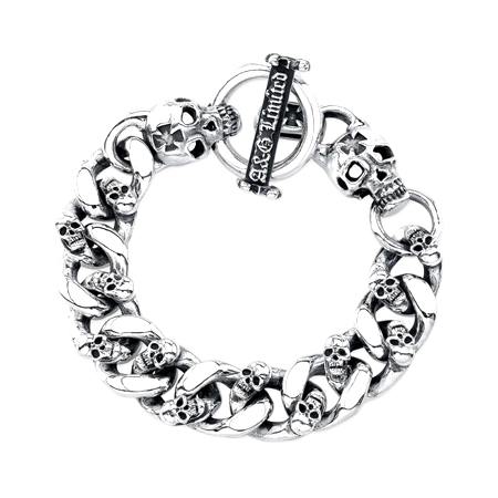 A&G(エーアンドジー) ブレスレット SKULL CROSS BRACELET