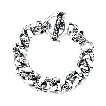 A&G(エーアンドジー) ブレスレット SKULL CROSS BRACELET