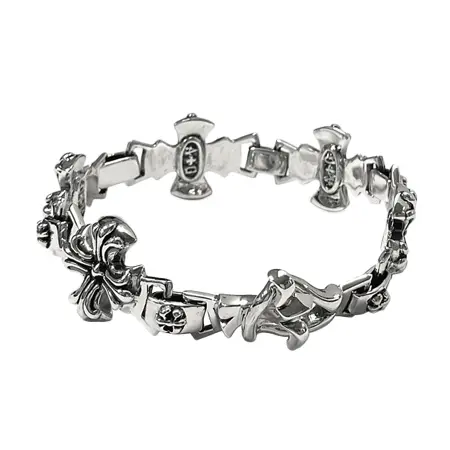 A&G(エーアンドジー) ブレスレット ALTERNATING FDL/CROSS BRACELET