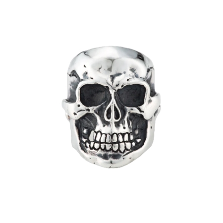 A&G(エーアンドジー) リング LARGE SKULL RING -MIRROR SURFACE-