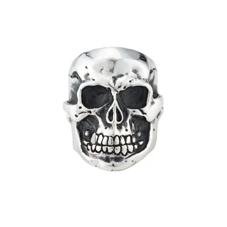 A&G(エーアンドジー) リング LARGE SKULL RING -MIRROR SURFACE-