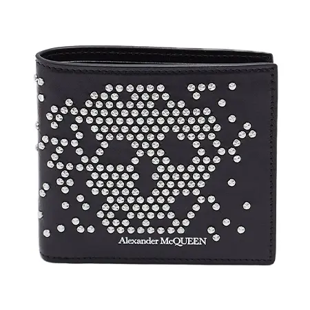 Alexander McQueen(アレキサンダーマックイーン) 財布 Studded Leather Billfold Wallet