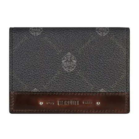 Berluti(ベルルッティ) 名刺入れ インブイア キャンバス＆レザー カードホルダー
