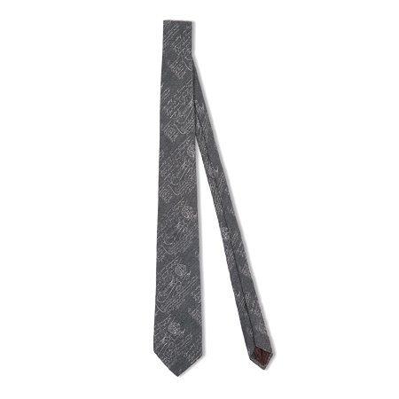 Berluti(ベルルッティ) ネクタイ カシミヤ＆シルク スクリットタイ