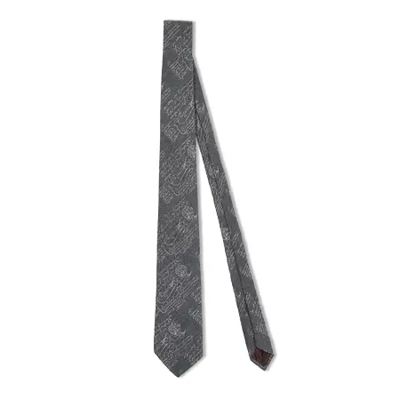 Berluti(ベルルッティ) ネクタイ カシミヤ＆シルク スクリットタイ