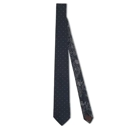 Berluti(ベルルッティ) ネクタイ カシミヤ＆シルク ドットタイ