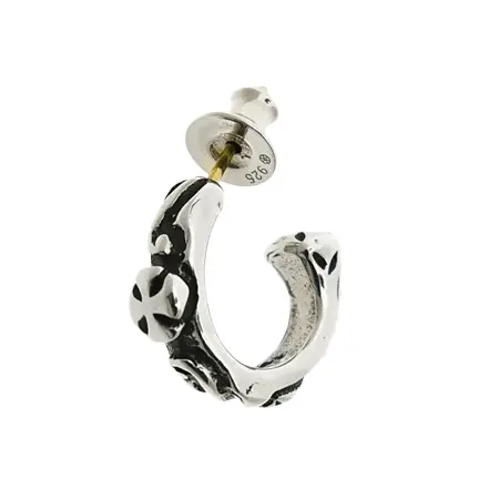 BILL WALL LEATHER(ビルウォールレザー) ピアス クロスフープスモール