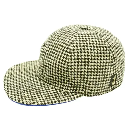Borsalino(ボルサリーノ) キャップ 千鳥格子柄ベースボールキャップ