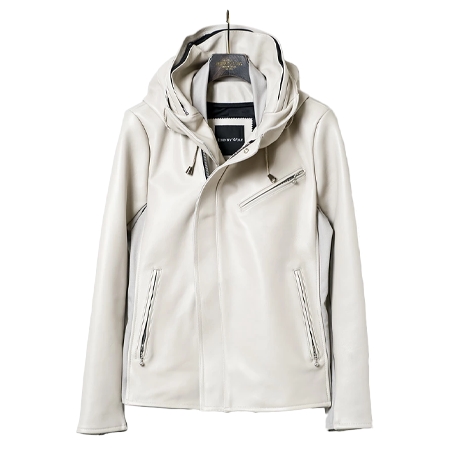 BUFFALO BOBS(バッファローボブズ) ライダース JOHNNY WOLF JOHNNY CASCADE-HVY SHEEP シープレザー フード ライダース ジャケット