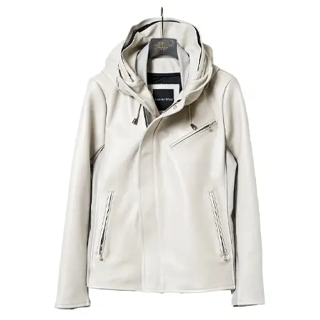 BUFFALO BOBS(バッファローボブズ) ライダース JOHNNY WOLF JOHNNY CASCADE-HVY SHEEP シープレザー フード ライダース ジャケット