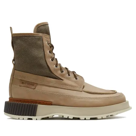 BUTTERO(ブッテロ) ブーツ マウンテンブーツ BLITZ レザー＆キャンバス地 ベージュ