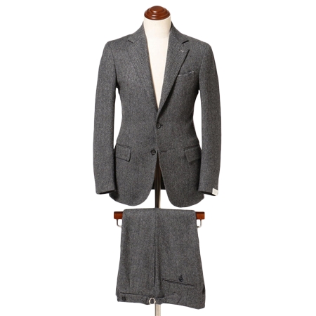 DE PETRILLO(デペトリロ)×BEAMS F(ビームスエフ) スーツ 別注 NAPOLI ヘリンボーン