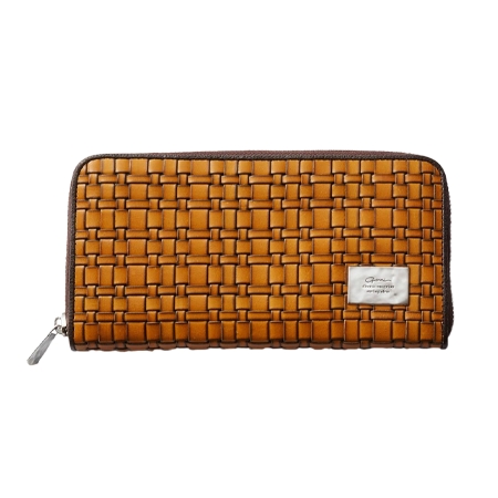GARNI(ガルニ) 財布 Weave Zip Long Wallet – YELLOW
