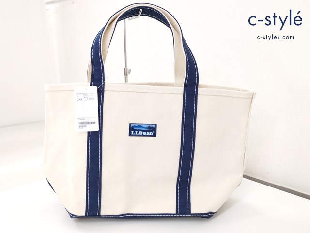 L.L.BEAN×GREEN LABEL RELAXING トートバッグ FREE クリーム×ネイビー 別注 BOAT AND TOTE