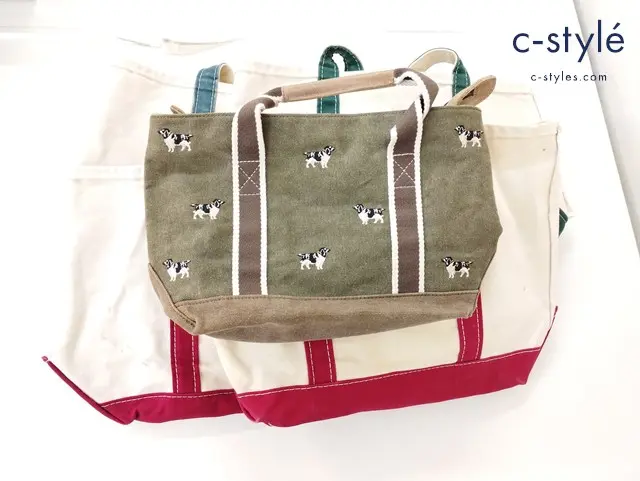 L.L.BEAN エルエルビーン トートバッグ ハンドバッグ 犬 刺繍 計5点