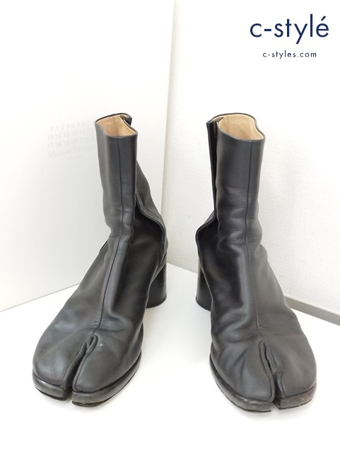 Maison Marglela メゾンマルジェラ レザーブーツ 41 ブラック S57WU0132 PR516 レディース 靴 シューズ