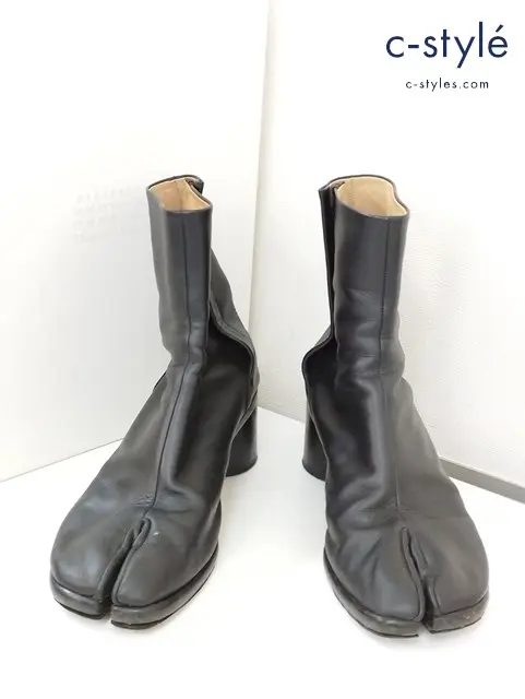 Maison Marglela メゾンマルジェラ レザーブーツ 41 ブラック S57WU0132 PR516 レディース 靴 シューズ