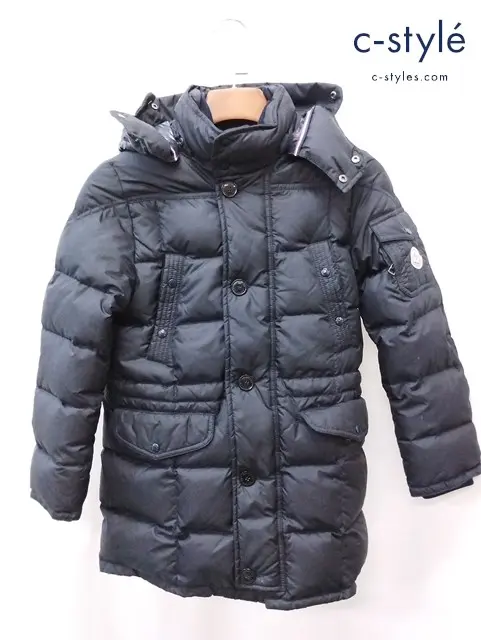 MONCLER モンクレール ダウンコート 140 ブラック 132-052-MST06-00 NOA73 キッズ 男の子 女の子