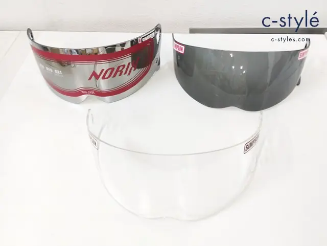 SIMPSON シンプソン ヘルメットシールド クリア スモーク 計3点