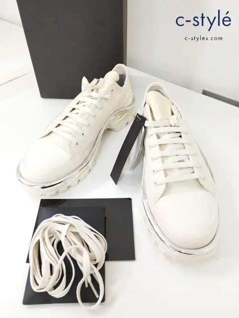 adidas アディダス × RAF SIMONS ラフシモンズ RS DETROIT RUNNER スニーカー 28cm ベージュ系 F34242