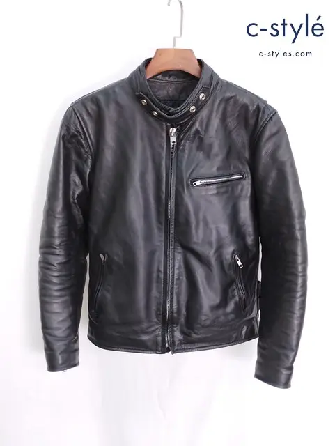 HORN WORKS ホーンワークス シングルライダースジャケット L ブラック