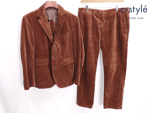 POLO RALPH LAUREN ポロラルフローレン 2PC コーデュロイセットアップ 38S 32/33 ブラウン