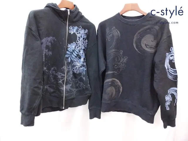 絡繰魂 カラクリタマシイ パーカー トレーナー XL ブラック 284029 203041 長袖 刺繍