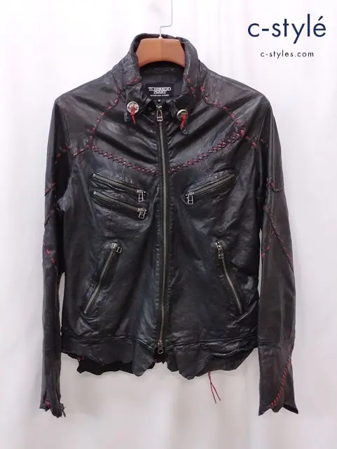 TORNADO MART トルネードマート レザーブルゾン M ブラック 羊革 TLE-1101