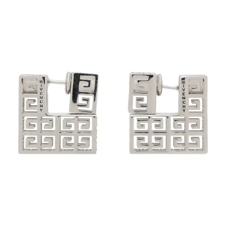 GIVENCHY(ジバンシィ) ピアス シルバー G スクエア