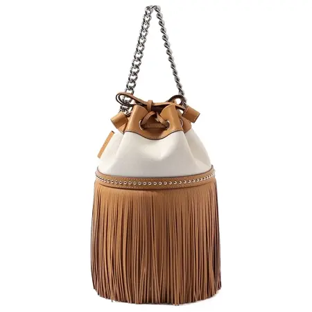 J&M Davidson(ジェイアンドエムデヴィッドソン) フリンジカーニバル MINI キャンバスコンビ ハンドバッグ