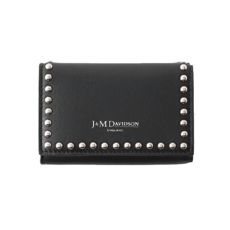 J&M Davidson(ジェイアンドエムデヴィッドソン) 財布 FOLD WALLET WITH STUDS