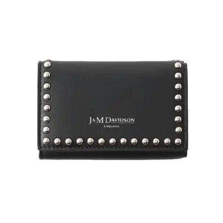 J&M Davidson(ジェイアンドエムデヴィッドソン) 財布 FOLD WALLET WITH STUDS
