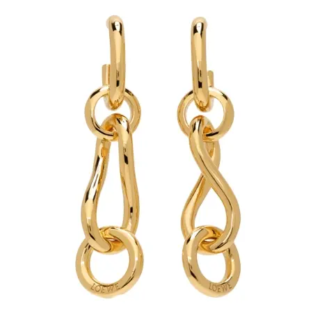 LOEWE(ロエベ) ピアス Gold Chainlink Earrings