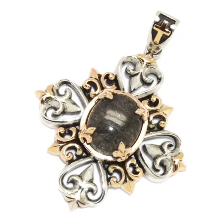 LORD CAMELOT(ロードキャメロット) ネックレス LC-218 BK RQ ブラックルチルクォーツ