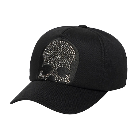 lucien pellat-finet(ルシアンペラフィネ) キャップ ハーフスカル クリスタル