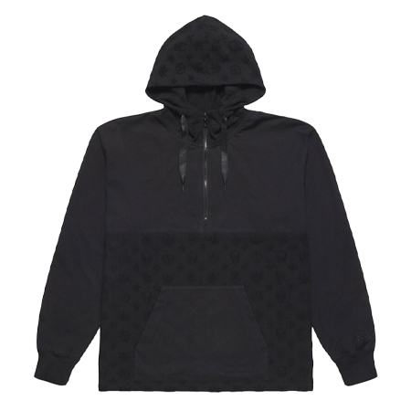 lucien pellat-finet(ルシアンペラフィネ) ユニセックス ジャガードパイルジャージー ハーフジップパーカー