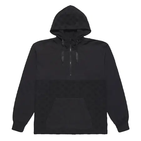 lucien pellat-finet(ルシアンペラフィネ) ユニセックス ジャガードパイルジャージー ハーフジップパーカー