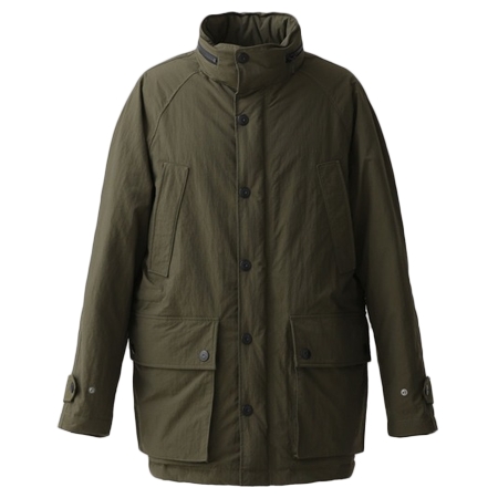 NANO universe(ナノユニバース) ダウン LB.03 西川ダウン ミリタリースタンドネックダウン