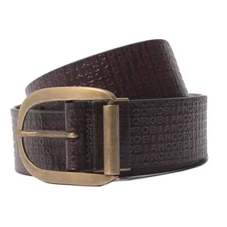 Orobianco(オロビアンコ) ベルト 35mm幅 英文字型押しベルト
