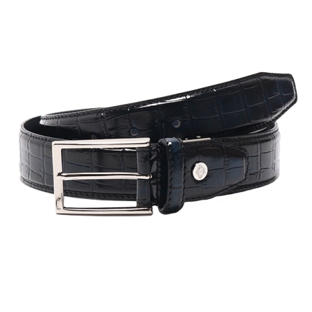 Orobianco(オロビアンコ) ベルト 33mm幅 クロコ型押しベルト