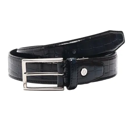 Orobianco(オロビアンコ) ベルト 33mm幅 クロコ型押しベルト
