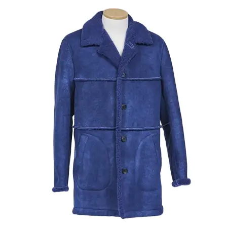 Papas(パパス) コート ウォッシュドメリノムートン ハーフコート