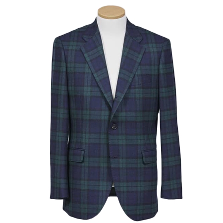 Papas(パパス) ジャケット FOX BROTHERS TWILL WOOL ブラックウォッチジャケット